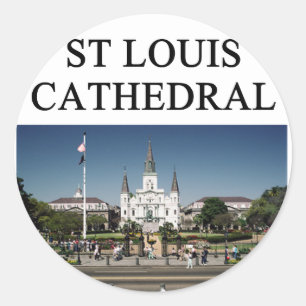 ST LOUIS CATHEDRAL new orleans Runder Aufkleber
