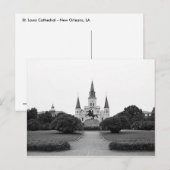 St. Louis Cathedral Postcard Postkarte (Vorne/Hinten)