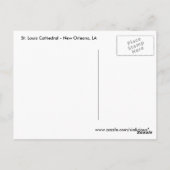 St. Louis Cathedral Postcard Postkarte (Rückseite)