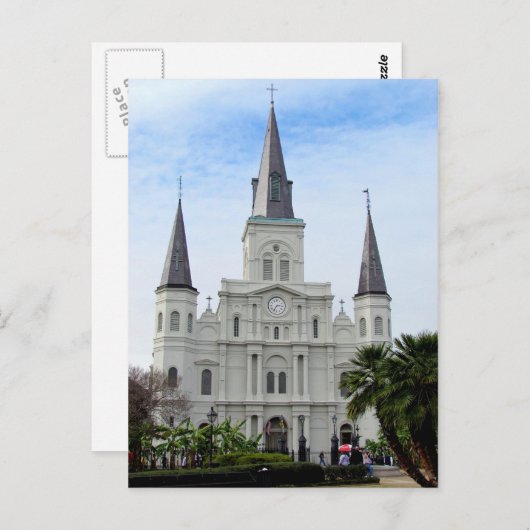 St. Louis Cathedral Postkarte (Vorne/Hinten)