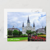 St. Louis Cathedral Postkarte (Vorne/Hinten)