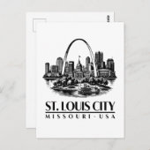 St. Louis City Missouri USA Postkarte (Vorne/Hinten)
