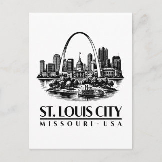 St. Louis City Missouri USA Postkarte