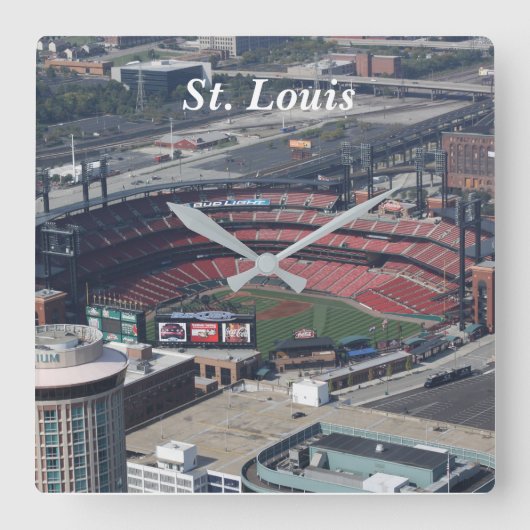 St. Louis Clock Quadratische Wanduhr (Vorderseite)