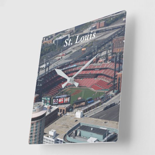 St. Louis Clock Quadratische Wanduhr (Winkel)