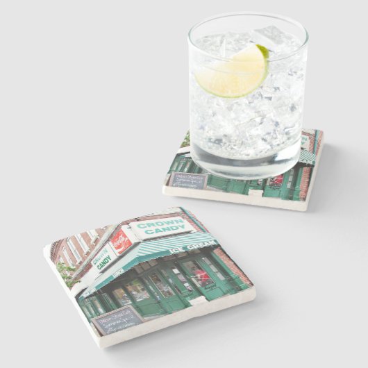 St. Louis, Crown Candy, Saint Louis Untersetzer (Seitenansicht)