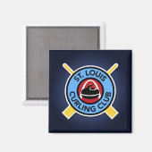 St Louis Curling Club Magnet (Vorderseite/Rückseite)