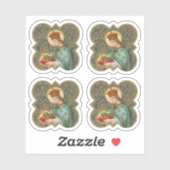 St. Louis der König in einer Barbed Quatrefolie (B Aufkleber (Blatt)