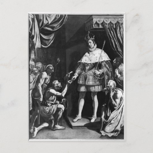 St. Louis Distributing Alms, c.1615-20 Postkarte (Vorderseite)