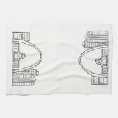St. Louis Drawng - Geschirrtuch (Horizontal)