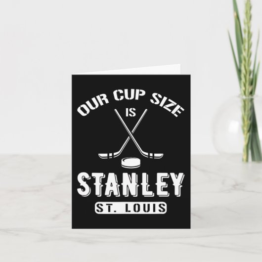 St. Louis Eishockey Unsere Cup-Größe ist Stanley S Karte (Vorderseite)
