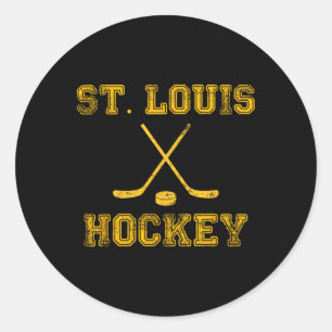St. Louis Eishockeyschläger Staat Outile Stl T-Shi Runder Aufkleber