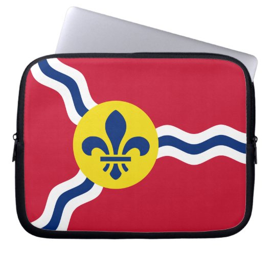 St. Louis Flag Laptop Sleeve (Vorderseite)