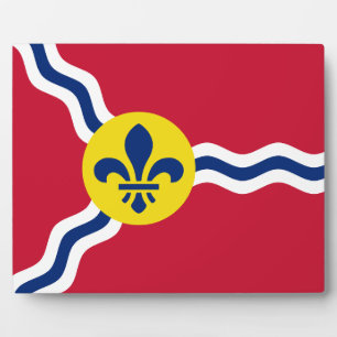 St. Louis Flag Plaque Fotoplatte