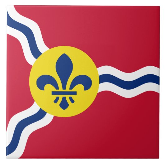 St. Louis Flag Tile Fliese (Vorderseite)