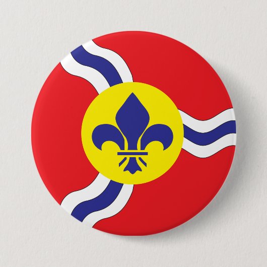 St. Louis-Flagge Button (Vorderseite)