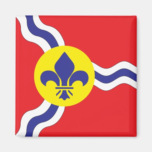 St. Louis-Flagge Magnet (Vorne)