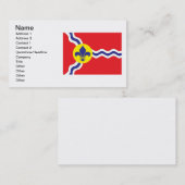 St. Louis-Flagge Visitenkarte (Vorne/Hinten)