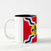 St. Louis-Flagge Zweifarbige Tasse (Links)