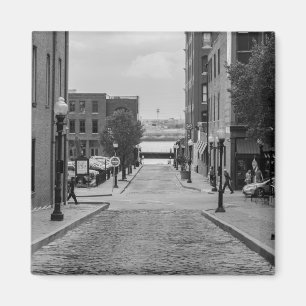 St. Louis Gasse Graustufen Magnet