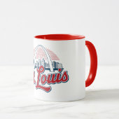 St. Louis Gateway Arch, Classic City Souvenir Tasse (VorderseiteRechts)