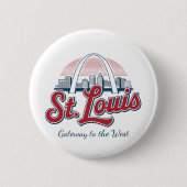 St. Louis Gateway Arch Pin – Personalized National Button (Vorderseite)