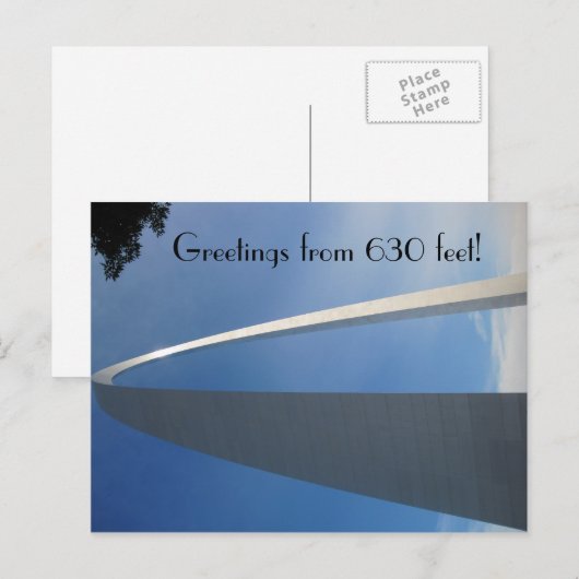 St. Louis Gateway Arch Postkarte (Vorne/Hinten)