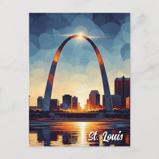 St Louis Gateway Arch Reise Postkarte (Vorderseite)