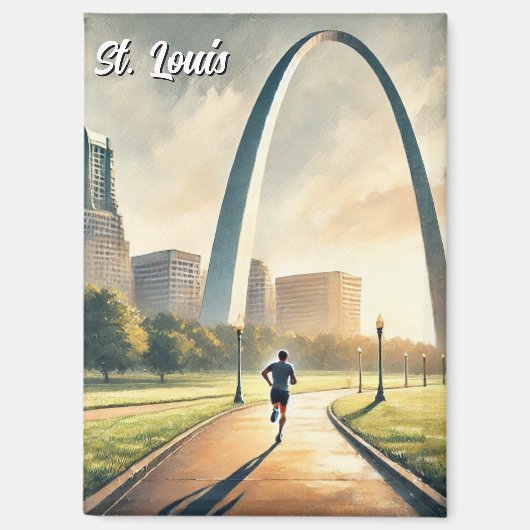 St Louis Gateway Arch Travel Magnet (Vorderseite)
