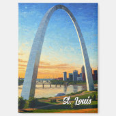 St Louis Gateway Arch Travel Magnet (Vorderseite)