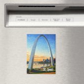 St Louis Gateway Arch Travel Magnet (In Situ (Geschirrspüler))