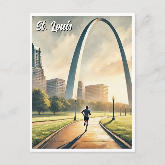 St Louis Gateway Arch Travel Postkarte (Vorderseite)