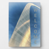 St Louis Gateway Arch Welcome Fotoplatte (Vorderseite)