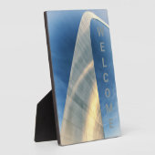 St Louis Gateway Arch Welcome Fotoplatte (Seite)