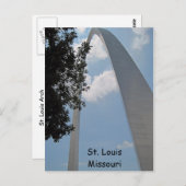 St. Louis-Gateway im Westen Postkarte (Vorne/Hinten)