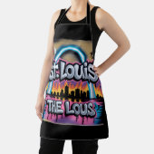 St. Louis Graffiti Skyline Mural Lou Street Ar Schürze (InSitu)