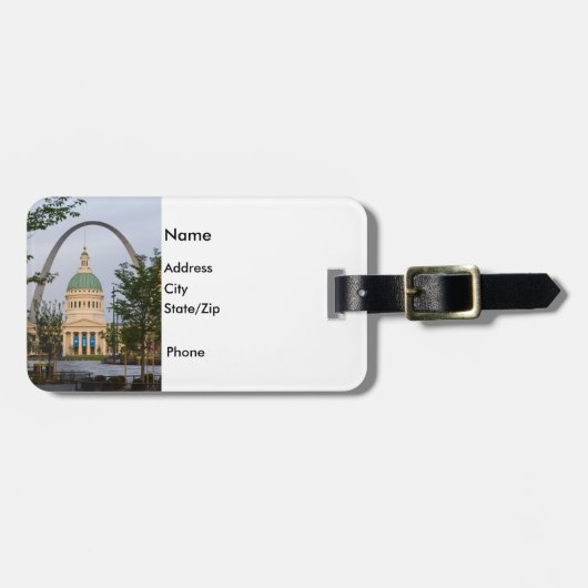 St Louis History Gepäckanhänger (Vorderseite horizontal)