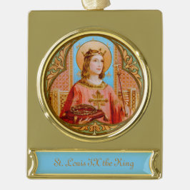 St. Louis IX der König (BK 004) Banner-Ornament Gold