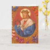 St. Louis IX der König (PM05) Leere Gruß Karte (Gelbe Blume)