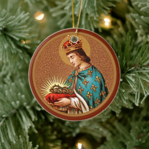 St. Louis IX (Detail; ‚Medaillon‘ Only; BK 065) Keramik Ornament
