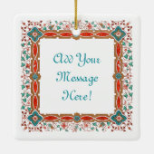 St. Louis IX mit Rinceau Border (BK 065) Keramikornament (Rückseite)