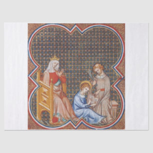 St. Louis IX. von Frankreich Schutzpatron der Köni Seidenpapier