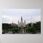St. Louis Kathedrale und Jackson Square Poster (Vorne)