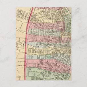 St Louis Map von Mitchell Postkarte