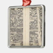 St. Louis, Missouri 12 Silbernes Ornament (Links)