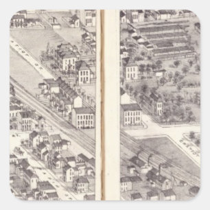 St. Louis, Missouri 17 Quadratischer Aufkleber