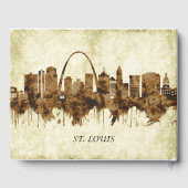 St. Louis Missouri Cityscape Gästebuch (Rückseite)