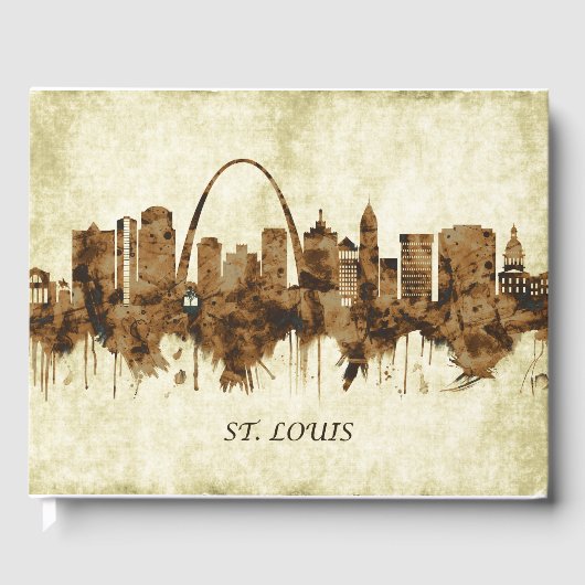 St. Louis Missouri Cityscape Gästebuch (Vorderseite)