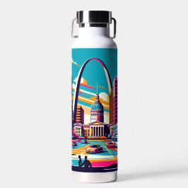 St. Louis, Missouri | Der Gateway Arch Personalisi Trinkflasche