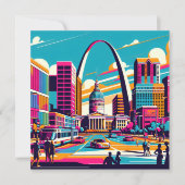 St. Louis, Missouri | Der Gateway-Pfeil Einladung (Vorderseite)